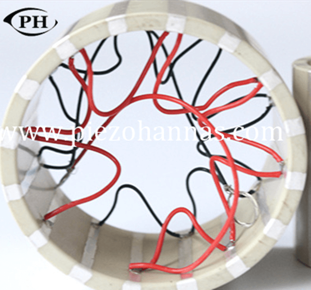 Piezoelektrische Unterwasserröhre mit gestreiften Elektroden für wissenschaftliche Geräte