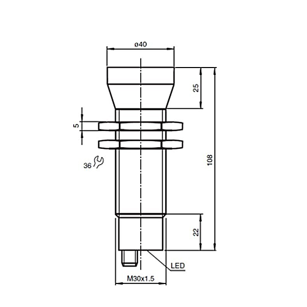 75 kHz Unterwasser -Ultraschall -Tiefensensor f&uuml;r die Tiefenmessung