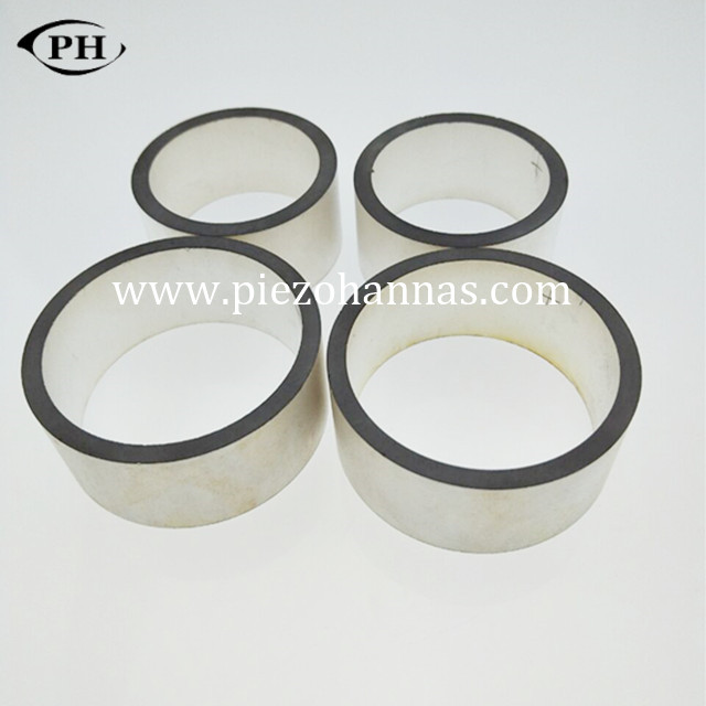 45 mm x 15 mm x 5 mm kundenspezifische ringförmige Ultraschall-Piezokeramikringe aus Aluminiumoxid