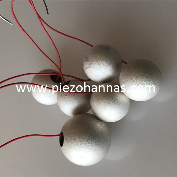 Piezoelektrische Materialien Piezoelektrische Keramikkugelfolie für Unterwasserakustik