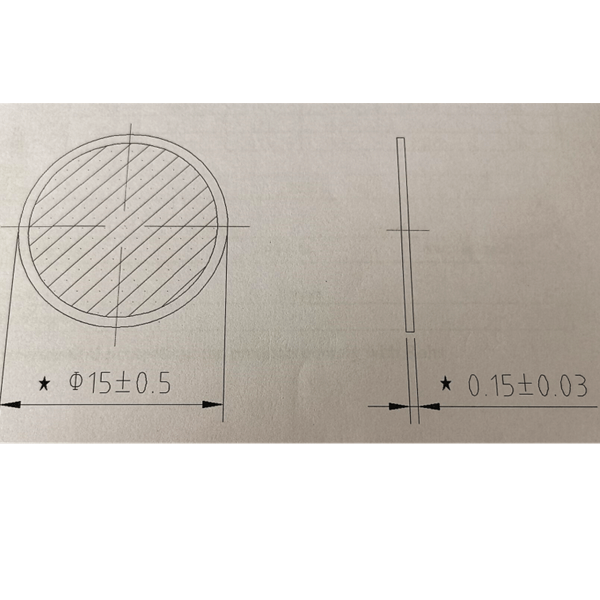 Ultradünne 0,15 mm Piezo-Scheibe Piezo-Membran für Summer